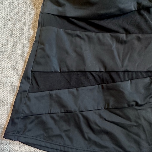 SWIMSUITS FOR ALL Black Mesh Wrap Bandeau Tankini Top Poolside Glamour Plus 20 - Picture 5 of 16